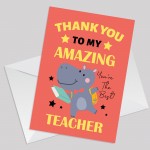 Thank You Cards For Amazing Teacher Thankyou Cards for Him Her