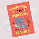 Thank You Cards For Amazing Teacher Thankyou Cards for Him Her