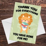 Teacher Leaving Card For Teacher TA End Of Year Thank You Cards