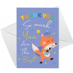 Thank You Card For Teacher Thank You Teacher Greetings Cards