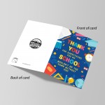 Thank You Card For School Teacher and Teaching Assistant TA Card