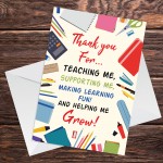 Thank You Cards For School Teacher Nursery Teacher A6 Cards