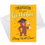 Congratulations On Your Graduation Beary Well Done Cards