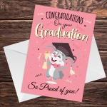 Congratulations On Your Graduation Card Proud Of You Card