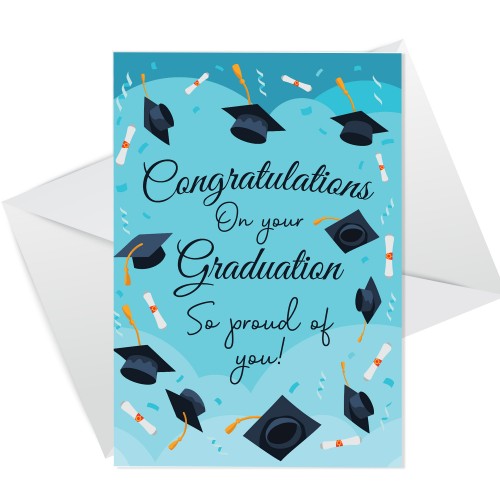 Proud Of You Card For Daughter Son Novelty Graduation Card