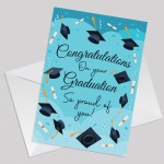 Proud Of You Card For Daughter Son Novelty Graduation Card