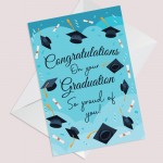 Proud Of You Card For Daughter Son Novelty Graduation Card