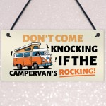 Novelty Campervan Sign FUNNY Campervan Plaque Travel Door Plaque