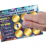 Personalised Scratch Card Reveal Birthday Gift For Him or Her