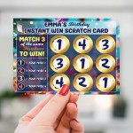 Personalised Scratch Card Reveal Birthday Gift For Him or Her