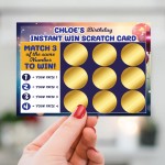 Personalised Birthday Scratch Reveal Card, Personalised Birthday