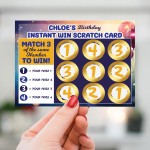 Personalised Birthday Scratch Reveal Card, Personalised Birthday