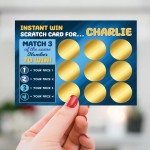 Personalised Gift For Him Scratch Card Reveal Birthday Christmas