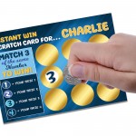 Personalised Gift For Him Scratch Card Reveal Birthday Christmas