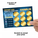 Personalised Gift For Him Scratch Card Reveal Birthday Christmas