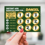 Personalised Custom Scratch Card Reveal Gift For Him Birthday