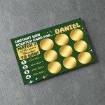 Personalised Custom Scratch Card Reveal Gift For Him Birthday