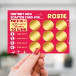 Personalised Scratch Card Gift For Boyfriend Girlfriend Husband 