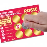 Personalised Scratch Card Gift For Boyfriend Girlfriend Husband 