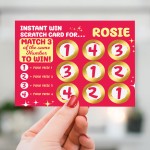 Personalised Scratch Card Gift For Boyfriend Girlfriend Husband 