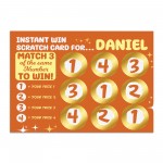 Personalised Scratch Card Family Friends Christmas Birthday