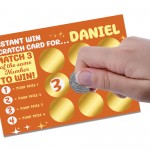 Personalised Scratch Card Family Friends Christmas Birthday