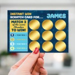 Personalised Scratch Card For Him Birthday Christmas Card Son