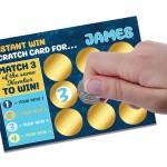 Personalised Scratch Card For Him Birthday Christmas Card Son