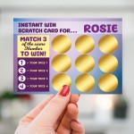 Scratch Card Reveal Personalised Gift For Women Her Girls