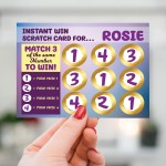 Scratch Card Reveal Personalised Gift For Women Her Girls