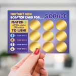 Personalised Scratch Card Reveal Gift For Girls Women Friendship