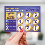 Personalised Scratch Card Reveal Gift For Girls Women Friendship