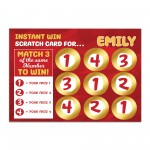 Personalised Scratch Card Reveal Gift For Friends Family Him Her