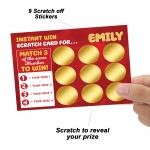 Personalised Scratch Card Reveal Gift For Friends Family Him Her