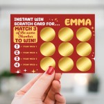 Personalised Scratch Card For Girlfriend Boyfriend Husband Wife 