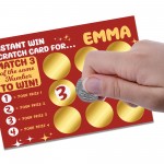 Personalised Scratch Card For Girlfriend Boyfriend Husband Wife 