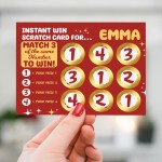 Personalised Scratch Card For Girlfriend Boyfriend Husband Wife 