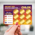 Personalised Scratch Card Gift For Men Women Christmas Birthday 