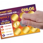 Personalised Scratch Card Gift For Men Women Christmas Birthday 