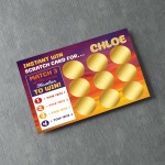 Personalised Scratch Card Gift For Men Women Christmas Birthday 