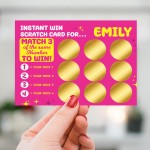 Personalised Scratch Card Gift Her Birthday Gifts For Women