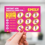 Personalised Scratch Card Gift Her Birthday Gifts For Women