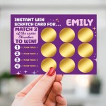 Personalised Gift For Her Scratch Card Birthday Girlfriend Wife