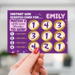 Personalised Gift For Her Scratch Card Birthday Girlfriend Wife