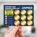 Scratch Card Reveal Personalised Gift For Men Him Son Christmas