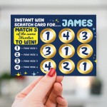 Scratch Card Reveal Personalised Gift For Men Him Son Christmas