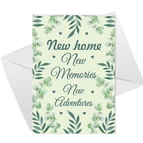 New Home Card With Envelope Keepsake Congratulations Card