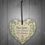 new home congratulations keepsake card and heart, house warming 