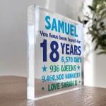 PERSONALISED 18th Birthday Gifts For Him Son Grandson Brother