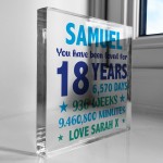 PERSONALISED 18th Birthday Gifts For Him Son Grandson Brother